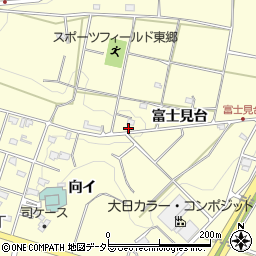 愛知県愛知郡東郷町諸輪富士見台周辺の地図