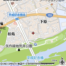 愛知県豊田市荒井町下原387-1周辺の地図