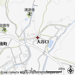 京都府南丹市八木町諸畑大谷口周辺の地図