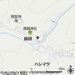 愛知県豊田市池田町前田308周辺の地図