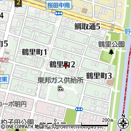 愛知県名古屋市南区鶴里町周辺の地図