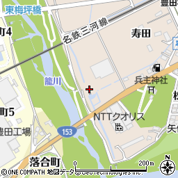 愛知県豊田市荒井町寿田34周辺の地図