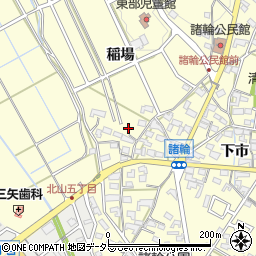 愛知県愛知郡東郷町諸輪稲場周辺の地図