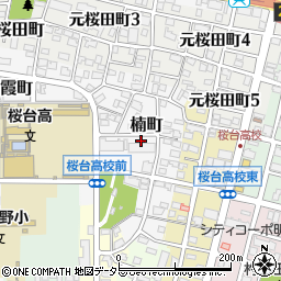 愛知県名古屋市南区楠町周辺の地図
