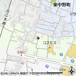 滋賀県東近江市中野町周辺の地図