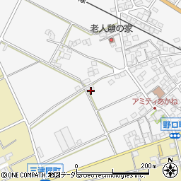 滋賀県東近江市野口町周辺の地図