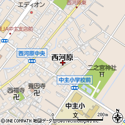 滋賀県野洲市西河原280周辺の地図