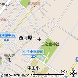 滋賀県野洲市西河原周辺の地図