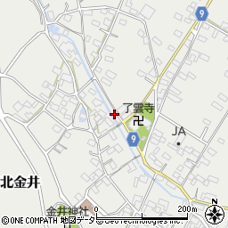 三重県いなべ市員弁町北金井1684周辺の地図