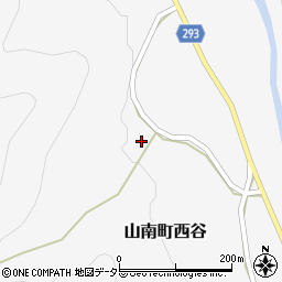 兵庫県丹波市山南町西谷310周辺の地図