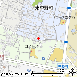 滋賀県東近江市東中野町9-18周辺の地図