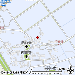 滋賀県近江八幡市千僧供町376周辺の地図