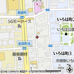 愛知県名古屋市港区築盛町周辺の地図
