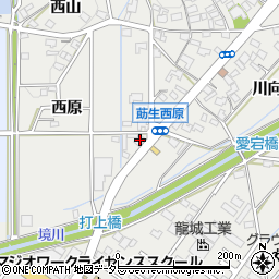 愛知県みよし市莇生町打上周辺の地図