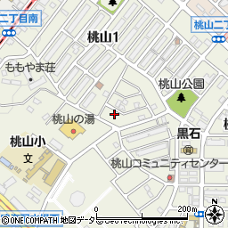 愛知県名古屋市緑区桃山1丁目108周辺の地図