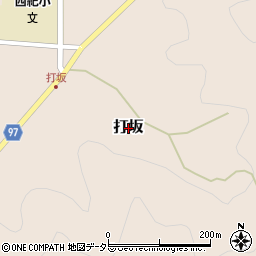 兵庫県丹波篠山市打坂周辺の地図