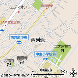 滋賀県野洲市西河原281周辺の地図