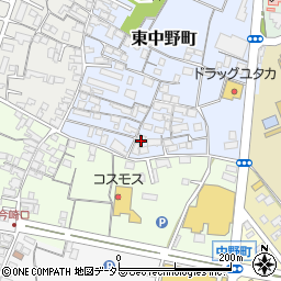 滋賀県東近江市東中野町9-24周辺の地図