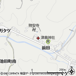 愛知県豊田市池田町前田286周辺の地図