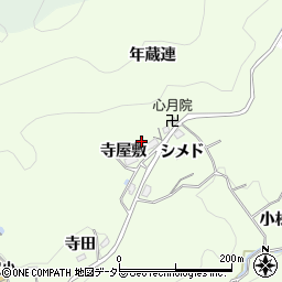 愛知県豊田市則定町（年蔵連）周辺の地図