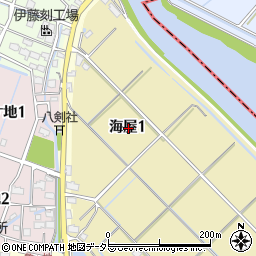 〒490-1423 愛知県弥富市海屋の地図