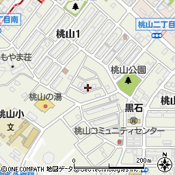 愛知県名古屋市緑区桃山1丁目115周辺の地図