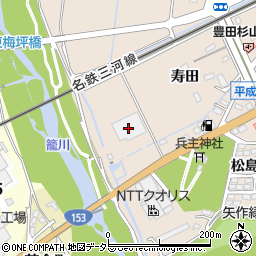 愛知県豊田市荒井町寿田21周辺の地図