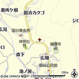 愛知県豊田市国谷町神明戸周辺の地図