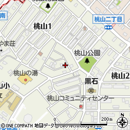 愛知県名古屋市緑区桃山1丁目118周辺の地図