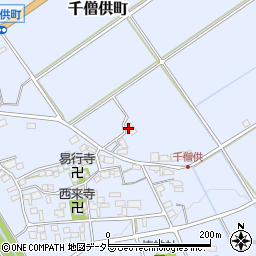 滋賀県近江八幡市千僧供町366周辺の地図