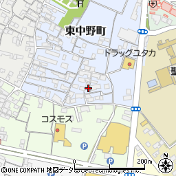 滋賀県東近江市東中野町9周辺の地図