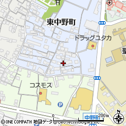 滋賀県東近江市東中野町9周辺の地図