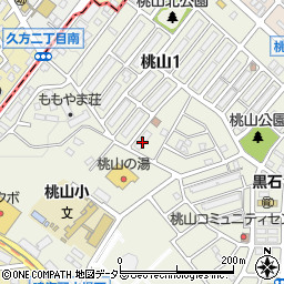 愛知県名古屋市緑区桃山1丁目80周辺の地図