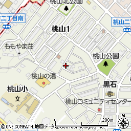 愛知県名古屋市緑区桃山1丁目111周辺の地図