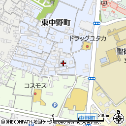 滋賀県東近江市東中野町9-17周辺の地図