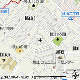 愛知県名古屋市緑区桃山1丁目122周辺の地図