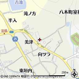 京都府南丹市八木町室橋美津周辺の地図