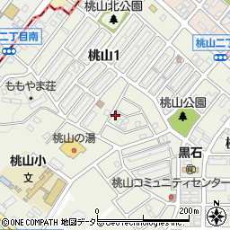 愛知県名古屋市緑区桃山1丁目125周辺の地図