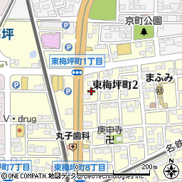 ソフトバンク豊田梅坪周辺の地図