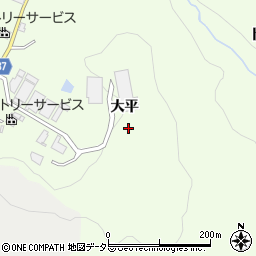 愛知県豊田市則定町大平周辺の地図
