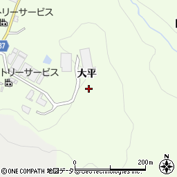 愛知県豊田市則定町（大平）周辺の地図