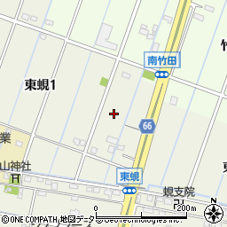愛知県弥富市東蜆周辺の地図