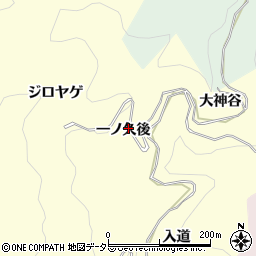 愛知県豊田市国谷町一ノ久後周辺の地図