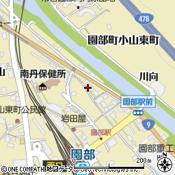 京都府南丹市園部町小山東町（藤ノ木）周辺の地図