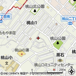 愛知県名古屋市緑区桃山1丁目133周辺の地図