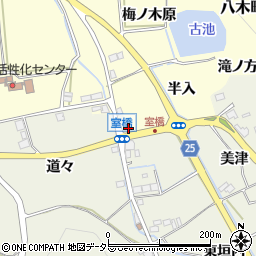 京都府南丹市八木町船枝半入周辺の地図