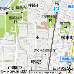 寿司善周辺の地図