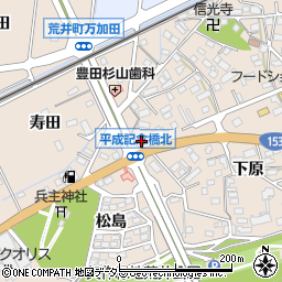 愛知県豊田市荒井町（鍜治屋畑）周辺の地図