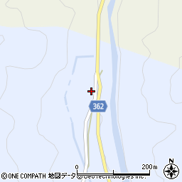 愛知県豊田市戸中町下切周辺の地図