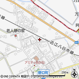 滋賀県東近江市野口町221周辺の地図